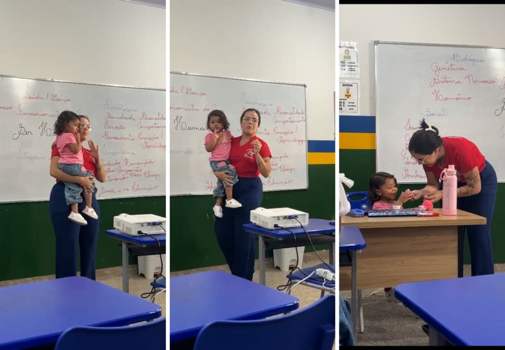 ‘e-enxergar-como-ser-humano’,-diz-professora-que-cuidou-de-filha-de-aluna-durante-curso