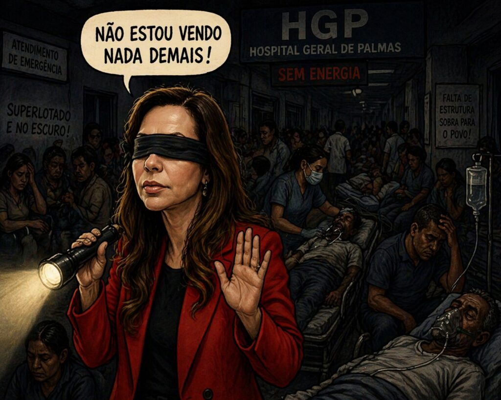 Blecaute no HGP vira faísca política: discurso técnico na frente, tensão nos bastidores