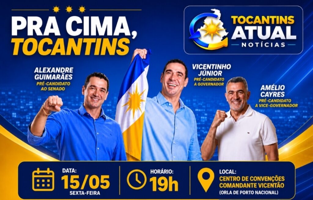 Com o slogan “Pra cima Tocantins , PSDB e MDB lançam pré-campanha .