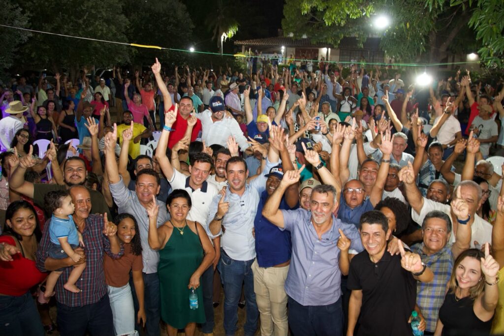 Natividade demonstra força política e recebe Vicentinho Júnior e Amélio Cayres sob aclamação popular