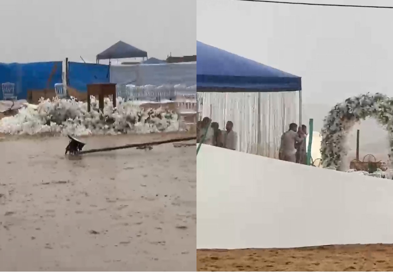 Casamento em praia no TO é interrompido por tempestade com ventos fortes; casamento-em-praia-no-to-e-interrompido-por-tempestade-com-ventos-fortes;