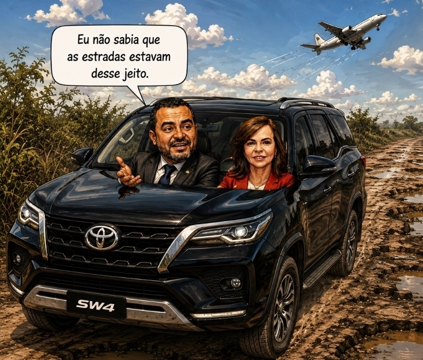 Aventuras na Rodovia: Governador descobre de última hora que o Tocantins tem estradas